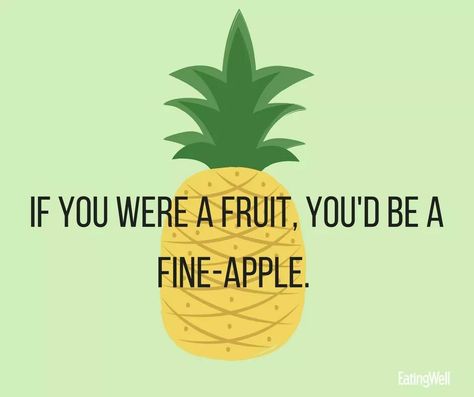 Fine Apple!  #corny #jokes #fruit #funny #hilarious #humor Fine Apple, Fruit Funny, Fruit Quotes, Punny Cards, Funny Snaps, Fruit Birthday, Sick Humor, Nutrition Quotes, Funny Fruit