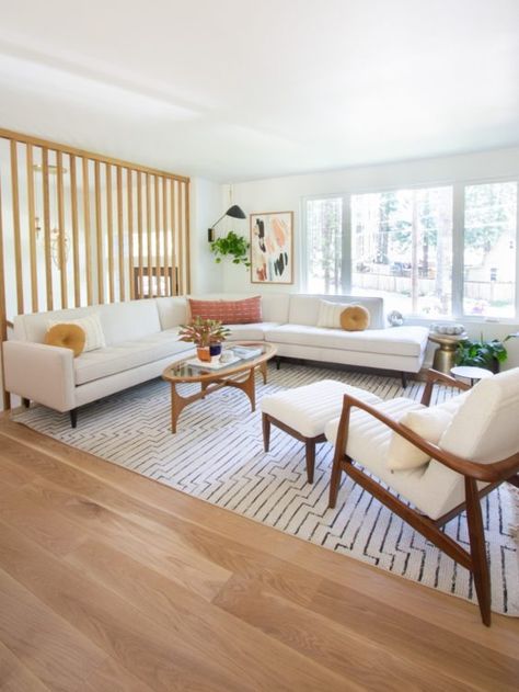 Riverside Renovation: Crafting a Contemporary Oasis with Carlisle Wide Plank Floors - Carlisle Wide Plank Floors Plant Calathea, Vintage Plants, World Inspiration, Sofa Room, Style Fireplace, Split Foyer, Kentia Palm, Color My World, Fireplace Art