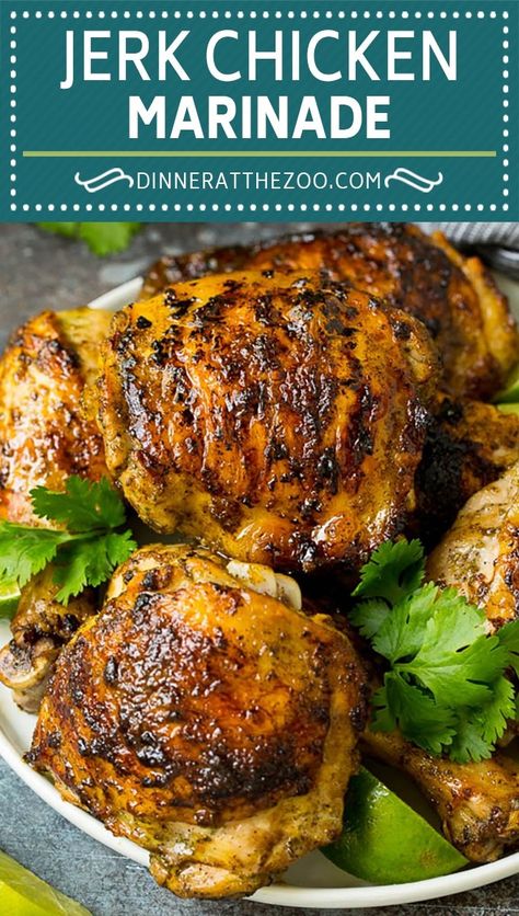 Jerk Chicken Meal Prep, Jerk Chicken Breast Recipe, Jerk Chicken Meal, Jerk Chicken Breast, Jerk Chicken Marinade, Jerk Marinade, Jerk Chicken Recipe, Jamaican Jerk Chicken, Chicken Marinade Recipes