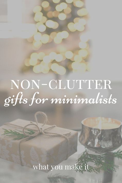 Minimalist Christmas Presents, Gifts For Minimalists, Gifts For A Minimalist, Minimalist Christmas Gifts, Mil Gifts, Minimalist Gift Ideas, Meaningful Christmas Gifts, Artsy Gift, Last Minute Christmas Gifts