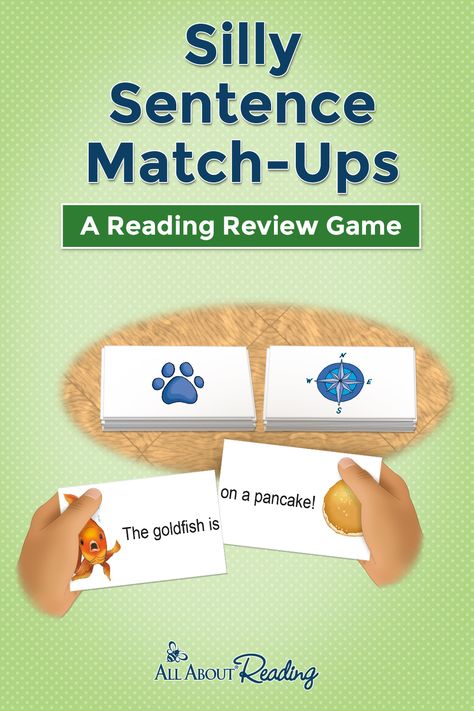 A snake on a pancake? An elephant in a tractor? In this game, your child will make silly sentences about animals in strange places. Get ready for some silly match-ups! Reading Review Games, All About Spelling, Improve Reading Skills, Silly Sentences, Preschool Reading, Reading Review, Reading Practice, Review Activities, Multiplication For Kids