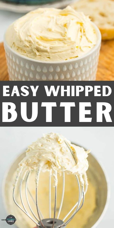 Diy Whipped Butter, Sweet Whipped Butter, Homemade Butter Heavy Whipping Cream, How To Whip Butter, How To Make Whipped Butter, Whipped Butter For Bread, Outback Butter Recipe, Homemade Whipped Butter, How To Make Your Own Butter