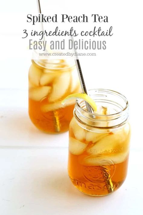 Peach Tea Cocktail, Raspberry Cocktail, Booze Drink, Tea Cocktail, Spring Food, Drink Party, Summer Eats, Peach Ice Tea, Cocktail Ideas