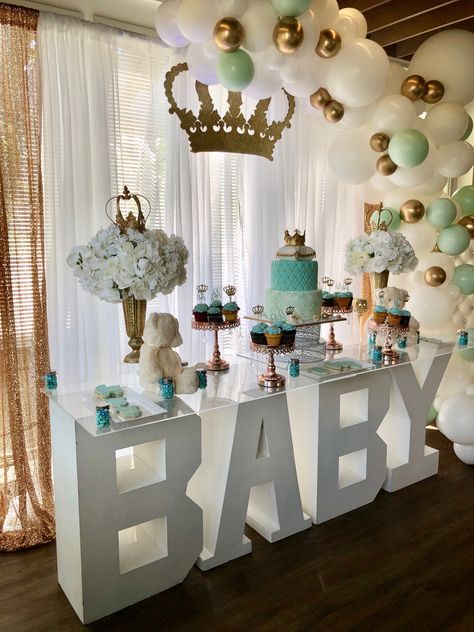 Little Prince Baby Shower Inspiration Luxury Baby Shower Ideas Boy, Little Prince Baby Shower Theme, Prince Themed Baby Shower Ideas, Little Prince Baby Shower Ideas, Royal Prince Baby Shower Theme, Royalty Baby Shower Theme, Pregnancy Manifestation, Royal Baby Shower Theme, Royal Baby Shower Boy