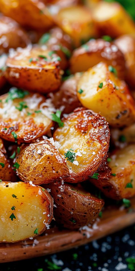 Parmesan Roast Potatoes [40 Minutes] – Chasety Super Crispy Roasted Potatoes, Upscale Potatoes, Chat Potatoes Recipes, Sunburst Blend Potatoes Recipes, Breakfast Red Potatoes, Roasted Potatoes And Sweet Potatoes, Roasted Diced Potatoes, Red Skin Potato Recipes, Sheet Pan Roasted Potatoes