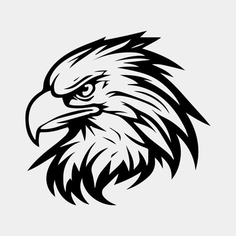 Eagles Logo Design, Eagle Sports Logo, Eagle Graphic Design, Eagle Logo Symbols, Eagle Face Drawing, Eagle Drawing Tattoo, Eagle Art Draw, Eagle Logo Design Graphics, Eagle Head Drawing