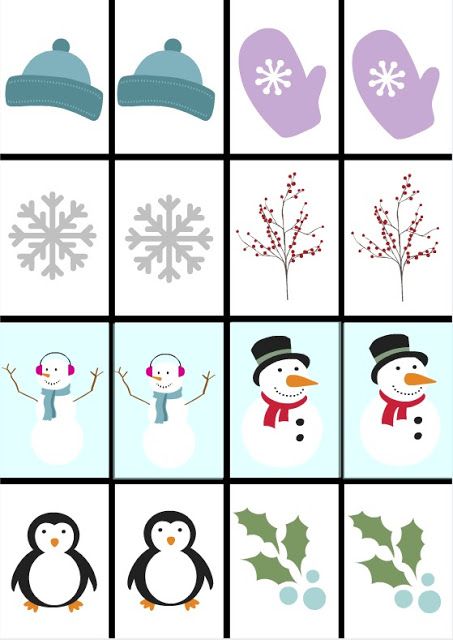 Making Life Blissful: Free Printable Winter Games for Kids - 2 Crismas Games, Christmas Memory Game, Christmas Matching Game, Christmas Memory Game Free Printable, Winter Memory Game, Winter Memory Game Free Printable, Winter Mazes For Kids Free Printable, Frozen Birthday Games, Nativity Matching Game Free Printable