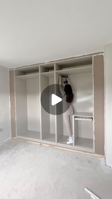 Build Own Wardrobe, Ikea Pax Grimo Sliding, Ikea Wardrobe Frame, Ikea Pax Wardrobe Frame, Build In Wardrobe, Mdf Wardrobe, Pax Wardrobe Ideas, Pantry Ikea, Wardrobe Dimensions Cm