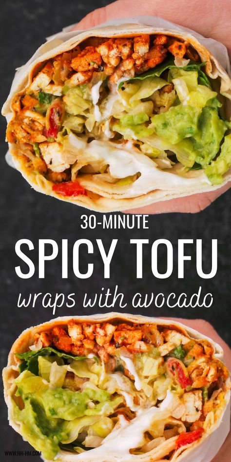 Best Vegan Dinner, Tofu Dinner Recipes, Tofu Recipes Healthy, Vegetarian Wraps, Tofu Wraps, Tofu Recipes Vegan, Vegan Dinner Recipes Easy, Vegan Wraps, Easy Vegan Dinner