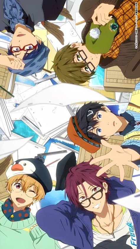 Free! Poster, Iwatobi Swim Club Wallpaper, Free Iwatobi Swim Club Wallpaper, Free! Anime, Free Official Art, Free Swimming Anime, Free Anime Wallpaper, Rin Free, Swimming Anime