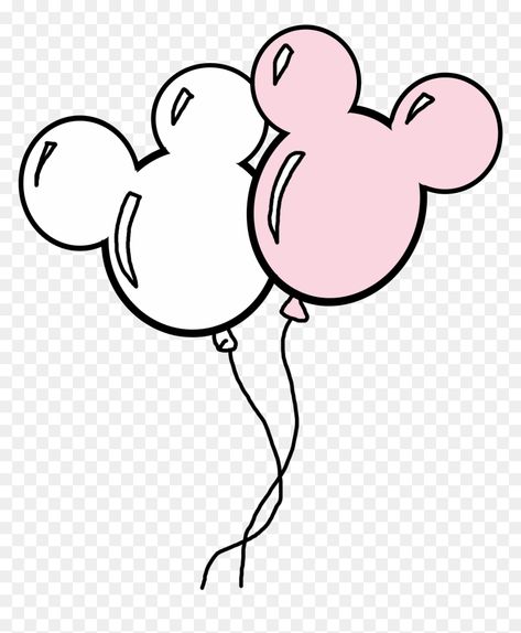 Disney Balloon Svg, Mickey Balloon Svg, Disney Images Clip Art, Mickey And Minnie Drawings, Disney 2023 Svg, Minnie Balloons, Disney Balloon, Mickey Balloon Tattoo, Disney Clip Art