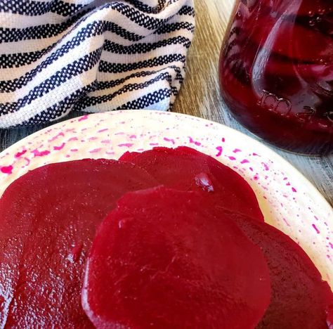 Homemade pickled beets - yum! Popping with crisp, earthy, tanginess, these refrigerator pickled beets are fantastic! Beet Pickles, Red Beet Eggs, Beet Eggs, Refrigerator Pickled Beets, Pickled Beets Recipe, Growing Beets, Refrigerator Pickles, Beet Recipes, Pickled Beets