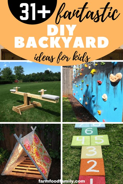 Some of the DIY backyard ideas for kids on this list are easy to create, while others are a bit more time-consuming. You can create a place for your children to play together or a place where they can relax. The ideas on this list vary greatly, but if you take a look at the gallery, I’m positive that you can find an idea that you can use to transform your backyard into a fun and entertaining place for your kids and their friends to enjoy the summer. #kids Diy Backyard Ideas For Kids, Small Yard Kids, Backyard Ideas For Kids, Diy Backyard Ideas, Kid Friendly Backyard, Kids Yard, Backyard Ideas On A Budget, Backyard Ideas For Small Yards, Easy Backyard