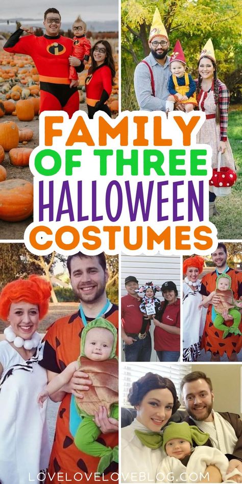 Family of three Halloween costumes for 2023. Three Halloween Costumes, 3 Family Halloween Costumes, Unique Family Halloween Costumes, Family Of Three Halloween Costumes, Superhero Family Costumes, Diy Family Halloween Costumes, Disney Family Costumes, Diy Baby Halloween Costumes, Family Halloween Costume Ideas