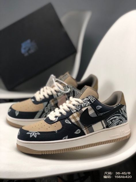 Nike Shoes Travis Scott, Tenis Travis Scott, Air Force 1 Travis Scott, Air Jordan X Travis Scott, Jordan Force, Air Jordan Travis Scott, Travis Scott Sneakers, Travis Scott Outfits, Tenis Air Force