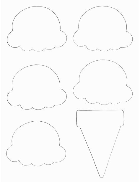 Food Crafts - Print your Ice Cream Cone Template at AllKidsNetwork.com Ice Cream Template, Cone Template, Ice Cream Crafts, Ice Cream Birthday Party, Ice Cream Theme, Ice Cream Birthday, Kraf Diy, Craft Printing, An Ice Cream