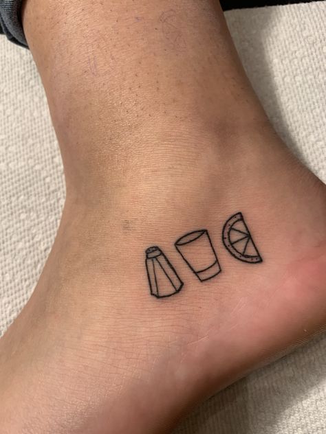 Tequila Tattoo Friends, Tequila And Lime Tattoo, Taco And Margarita Tattoo, Drinking Buddy Tattoos, Drink Matching Tattoos, Best Friend Drink Tattoos, Best Friend Tattoos Desert, Rum And Coke Tattoo, Friend Vacation Tattoos