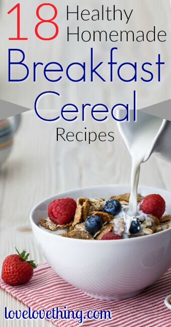 Missing your cereal fix? Here are 18 healthy homemade breakfast cereal recipes to try! Healthy Homemade Breakfast, Cereal Recipes Homemade, Breakfast Cereal Recipes, Cereal Breakfast, Healthy Cereal Breakfast, Homemade Cereal, Fruit Cereal, Healthy Cereal, Homemade Breakfast