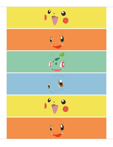 Free Pokemon Birthday Party Printables - A Pretty Celebration Pokemon Water Bottle Labels Free, Free Pokemon Party Printables, Free Pokemon Birthday Printables, Pokemon Birthday Invites Free Printable, Pokemon Cutouts, Pikachu Birthday Party Decorations, Pokemon Birthday Party Ideas Diy, Pokemon Free Printables, Pokémon Printable