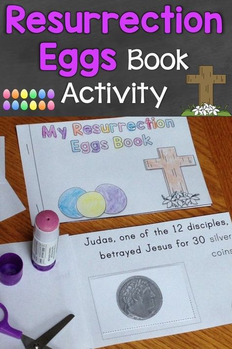 Easter Story Crafts, Easter Story Activities, Easter Bible Crafts, Easter Story For Kids, Easter Religious Crafts, Resurrection Eggs, O Block, The Easter Story, Easter Lessons