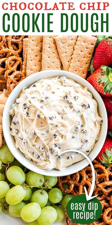 Chocolate Chip Cookie Dough Dip tastes like cookie dough and is totally safe to eat. Whip up a batch of this easy, no bake chocolate chip cookie dough dip and enjoy as a yummy dip or just with a spoon! Dip Recipies, Cookie Dippers, Chocolate Chip Cookie Dough Dip, Cookie Dough Dip Recipe, Cookie Dip, Easy Cookie Dough, Chocolate Chip Dip, Black Color Hairstyles, Special Cookies