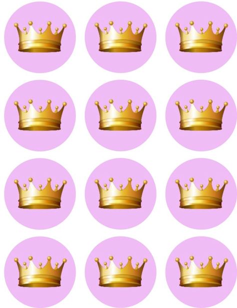 Cupcakes With Candles, Cupcake Wrappers Printable, Crown Cupcake Toppers, Crown Cupcakes, Crown Baby Shower, Prince Party, Baby Shower Candles, Hot Wheels Birthday, Cake Decorating For Beginners