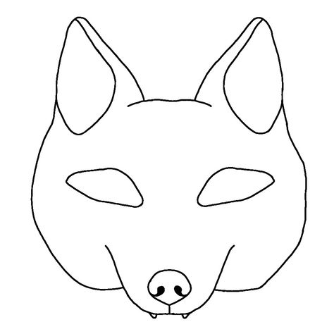 Therian Mask Base, Fox Mask Template, Therian Art, Wolf Base, Therian Masks, Base Ideas, Therian Mask, Wolf Mask, Mask Designs