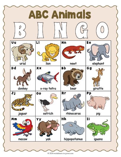 Free Printable Animal Bingo Bingo For Kids Free Printable, Free Bingo Cards, Printable Bingo Games, Halloween History, Bingo For Kids, Fun Classroom Activities, Holiday Club, Printable Animals, Bingo Printable