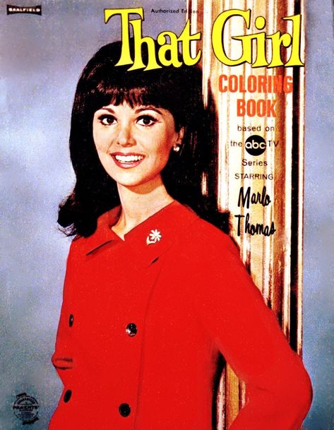 That Girl Tv Show, Childhood Memories 60's, 1960s Tv Shows, Marlo Thomas, That Girl, 1970s Tv Shows, Vintage Coloring Books, Swinging Sixties, Classic Television