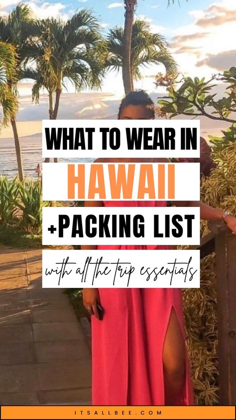 Discover the ultimate Hawaiian outfit inspiration with our top 21 ensemble ideas for every island activity. From beach lounging to elegant dinners, our packing list ensures you're stylishly prepared for paradise. #HawaiiFashion #TravelInStyle | Hawaii Outfit ideas | Hawaii Summer Outfit | Spring Outfit | Beach Outfit | Vacation Outfit Hawaiian Trip Outfits, Kauai Vacation Outfits, Vacation To Hawaii Outfits, Outfits For Kauai Hawaii, Honeymoon In Hawaii Outfits, Clothes To Pack For Hawaii, Hawaii Vacation Outfit Ideas, Travel Outfit Beach, Travel Outfit To Hawaii