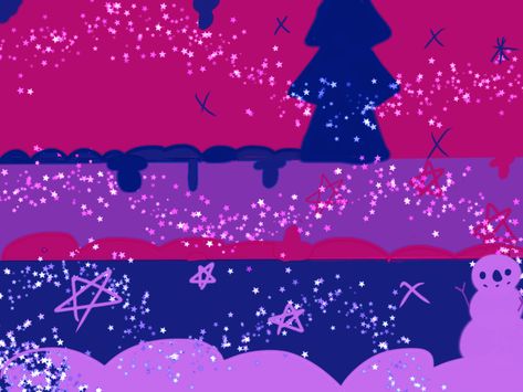 Bisexual Christmas Wallpaper, Bi Christmas Wallpaper, Christmas Pride Flags, Lgbtqia Flags, Bi Stuff, Lgbt Wallpaper, Lgbt Quotes, Pride Stuff, Bi Flag