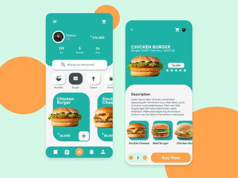 Food Application Design, Interactive Infographic Design, Application Design Ideas, Food App Ui Design, Food App Design, Creative Ui Design, Ui Ux Design Trends, Desain Ux, App Design Trends