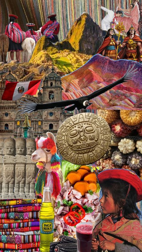 peruvian culture Bolivian Culture Aesthetic, Peruvian Aesthetic, Peru Aesthetic, Peru Poster, Peruvian Design, Peru Art, Peruvian Culture, Peru Culture, Peruvian Style