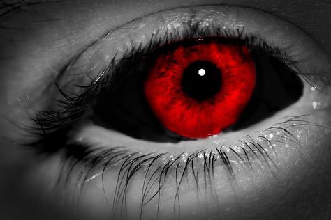 Vampire Eyes, Eye Color Chart, Demon Eyes, Red Eye, Purple Eyes, Red Wallpaper, Eye Art, Red Eyes, Red Aesthetic