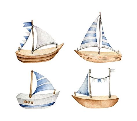 Watercolor boats set isolated on white | Premium Vector #Freepik #vector #watercolor #ship #boat #marine Watercolor Boats, Ship Watercolor, Boat Watercolor, Ship Illustration, Watercolor Boat, Boat Illustration, Boat Paint, Transportation Art, Watercolor Paintings Nature