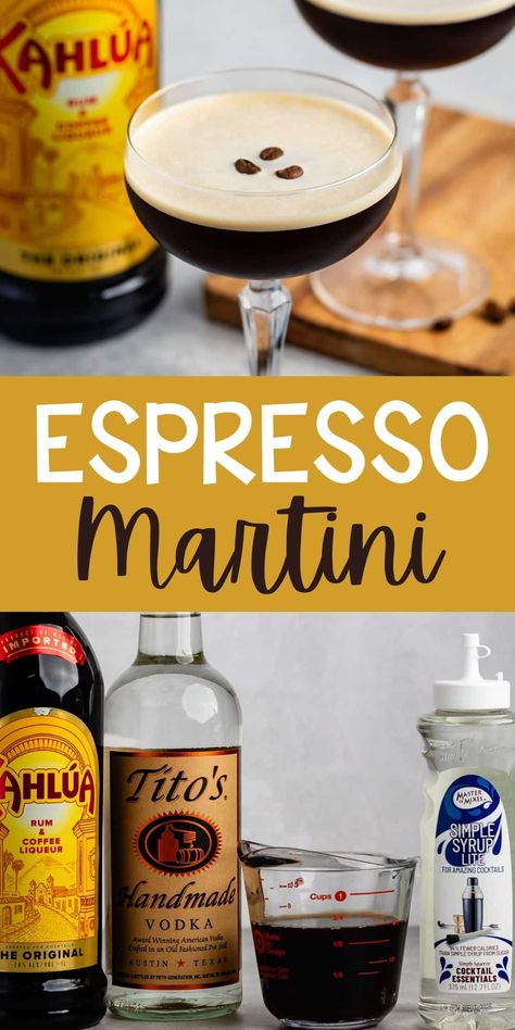 The BEST Espresso Martini Recipe in the entire world - this has easy ingredients and is SO good!! Best Espresso Martini Recipe, Coffee Martini Recipe, Best Espresso Martini, Martini Recipes Easy, Sweet Martini, Nonalcoholic Drinks, Espresso Martini Recipe, Crazy For Crust, Thanksgiving 2023