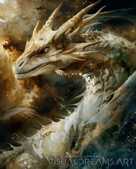 Interstellar dust dragon Ethereal Dragon, Dragon Twins, Twin Dragons, Fierce Dragon, Magical Images, White Magic, The Middle Ages, Fire Dragon, A Dragon