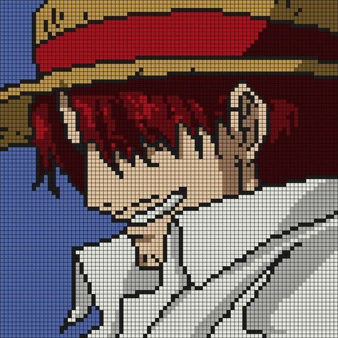 Zoro One Piece Alpha Pattern, Luffy Graph Pattern, Pixel Art Pattern One Piece, One Piece Cross Stitch Pattern, One Piece Alpha Pattern, One Piece Cross Stitch, Alpha Patterns Anime, Pixel Art Manga, Pixelart Anime