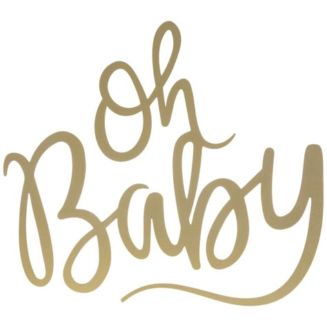 Get Oh Baby Wood Word Decor online or find other Baby Shower products from HobbyLobby.com Shower Dimensions, Cookie Board, Word Decor, Metallic Gold Color, Shower Diy, Shower Backdrop, Silhouette Cameo Machine, Backdrop Ideas, Cursive Font