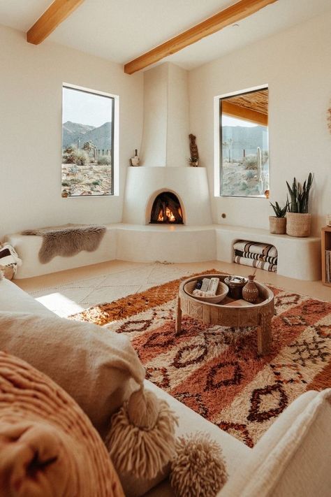 Joshua Tree House, Usa Road Trip, Desert Decor, Southwestern Home, Desert Living, Adobe House, Deco Originale, Desert Homes, Western Homes