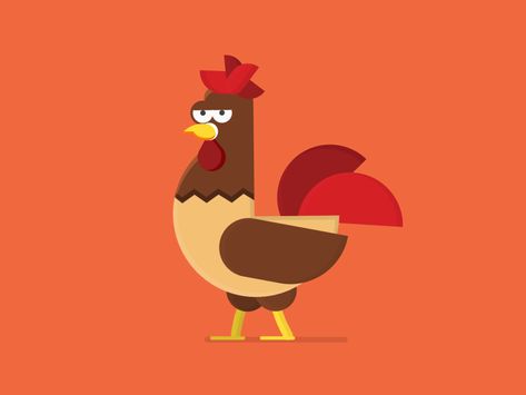 Chicken Chicken Animation, Gift Animation, Cut Out Animation, Animal Movement, Vector Animation, Animation Stop Motion, Weekly Inspiration, Adobe Illustrator Graphic Design, Vector Character Design