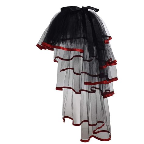 PRICES MAY VARY. Our steampunk bustle is thicker and more poofy than the others, perfect addition to your costumes. It may be wrinkled cause of packing, please just steaming it and then hang it overnight then it will come to flatten out. Tie closure Hand Wash Only Skirt length:110cm, Waist size: 80cm waistline +75cm waistband of each side (so the waist is adjustable based on yours) Material: durable thick tulle (Hand wash) Steampunk bustle over skirt, steampunk goth cyberpunk pirate outfit Steam Goth Cyberpunk, Steampunk Circus, Harlequin Costume, Girl Skirts, Costume Tutu, Steampunk Goth, Show Girl, Pirate Outfit, Over Skirt