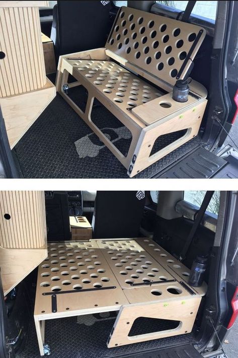 Bed Drawer, Van Furniture, Kombi Home, Build A Camper Van, Build A Camper, Van Life Diy, Mini Camper, Camper Van Conversion Diy, Diy Camper