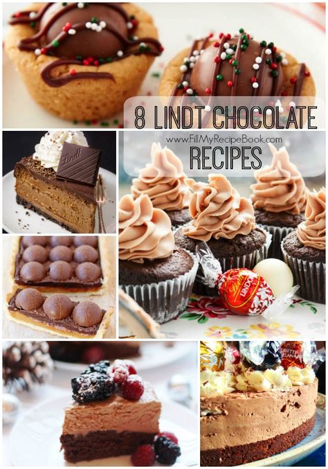 Lindt Truffles Recipe, Lindt Dessert, Lindor Truffles Recipe, Lindor Cake, Lindt Recipes, Chocolate Caramels Recipe, Cadbury Recipes, Banana Chocolate Recipes, Lindt Chocolate Recipes