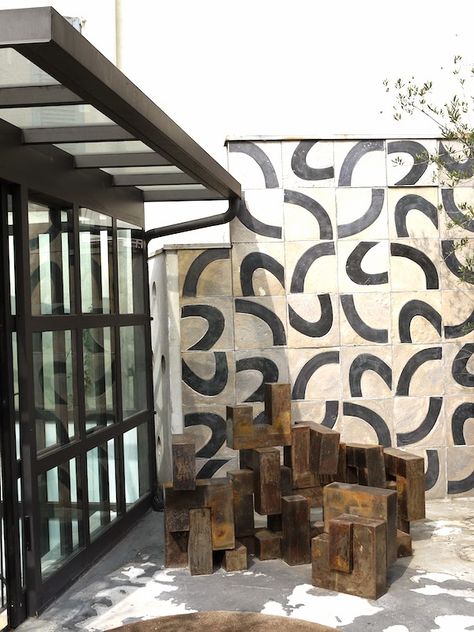 = graphic tiles = 10 Corso Como 10 Corso Como, Terrasse Design, Rooftop Terrace Design, Patio Wall, Corso Como, Terrace Design, Up House, Pool Design, Roof Garden