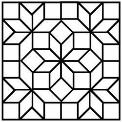 Arrow Point Quilt Block Tessellation Patterns Design, Stained Glass Quilt Pattern, Stained Glass Quilt Patterns, Ready Rangoli, Traditional Quilt Blocks, Square Geometric Pattern, Bed Quilts, Vintage Quilts Patterns, Arrow Point