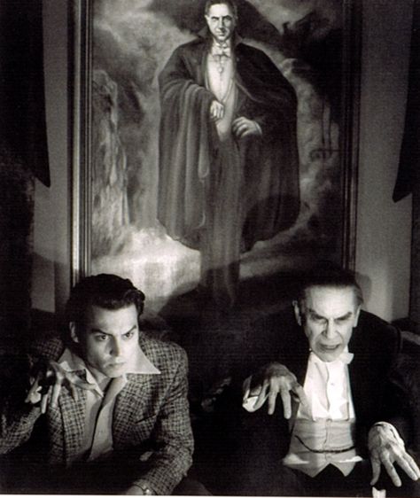 Ed Wood, Bela Lugosi, Tim Burton Films, Tim Burton Movie, I Love Cinema, Movie Director, Classic Monsters, B Movie, Shooting Photo