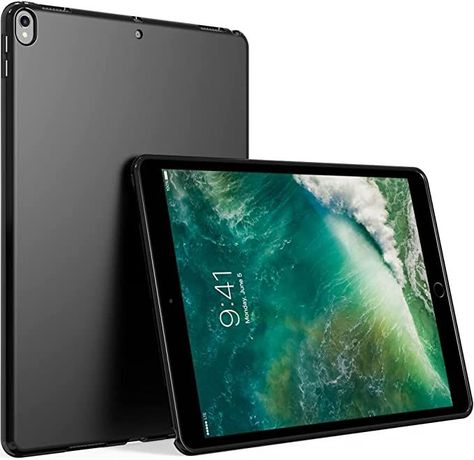 iPad 10.5 inch Case, Puxicu Slim Design Matte TPU Rubber Soft Skin Silicone Protective Cover for iPad Air 3rd Gen 2019 & iPad Pro 2017 10.5" Tablet - Black Cover For Ipad, Ipad Air Cover, Apple Ipad Air, Apple Ipad Pro, Ipad Cover, Self Service, Ipad Models, Soft Skin, Tablet Accessories