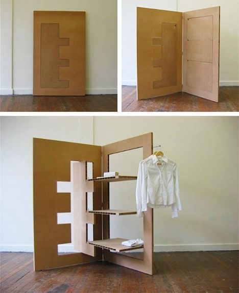 Hecho con cartón 90 Furniture, Cardboard Design, Transforming Furniture, Flat Pack Furniture, Folding Furniture, Diy Cardboard Furniture, Space Ideas, Design Del Prodotto, Multifunctional Furniture