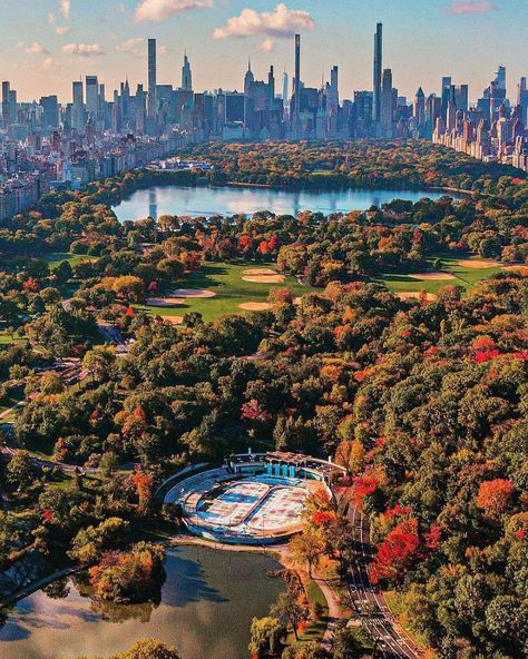 NEW YORK | Central Park Tower (Nordstrom)| 1,550 FT | 131 FLOORS - Page 382 - SkyscraperPage Forum New York City Central Park, New York City Aesthetic, Voyage New York, Fall Vacations, Central Park Nyc, Travel Architecture, Autumn In New York, Park In New York, Architecture Landscape